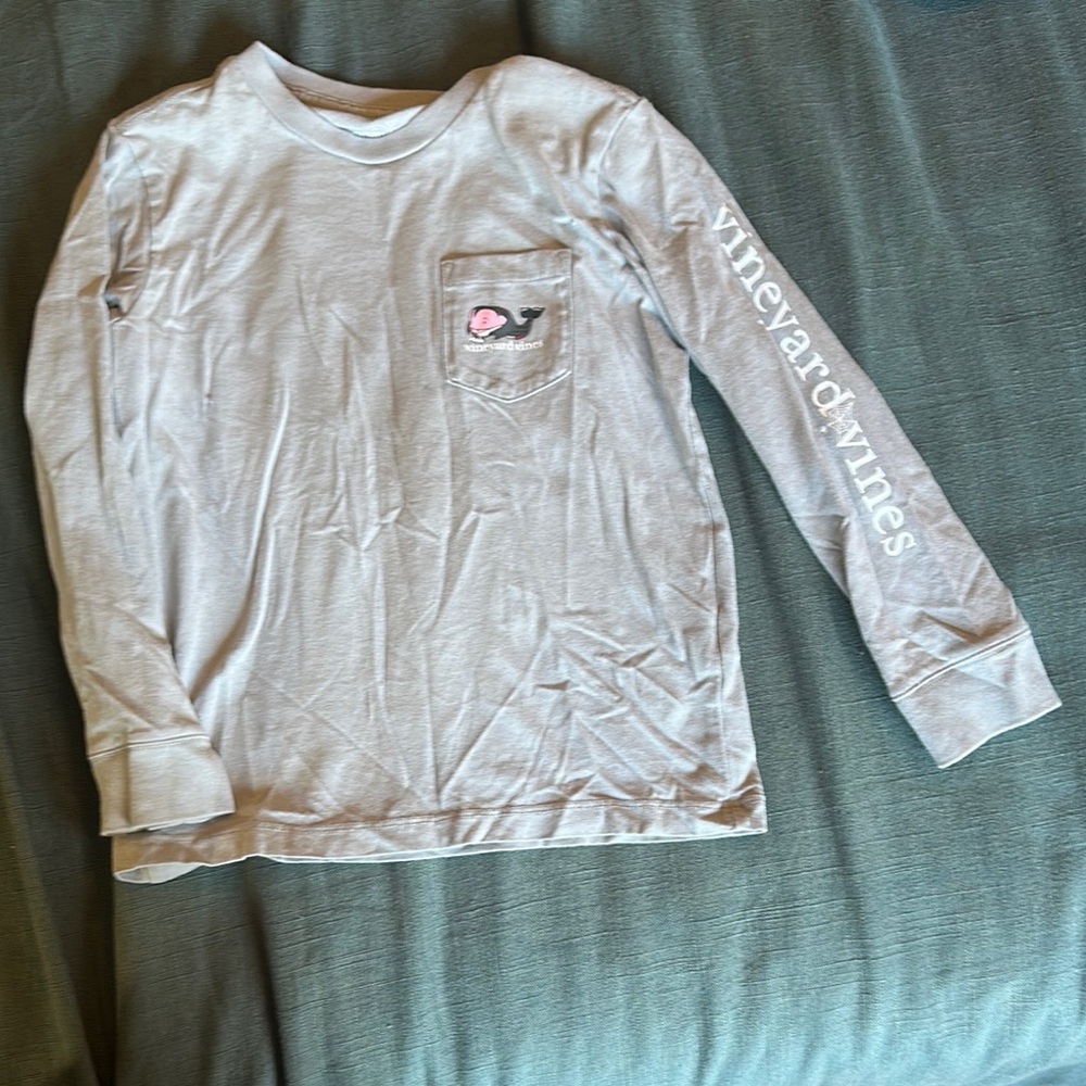 Vineyard Vines Kids Gray Halloween Long Sleeve Shirt